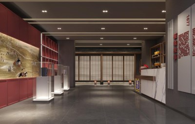 新中式烟酒店3D模型下载